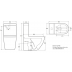 Toilet Suite Vortex Flush BTW LEN007 S/P Pan